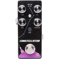 Pigtronix Constellator analog delay pedal — black starfield enclosure, top view