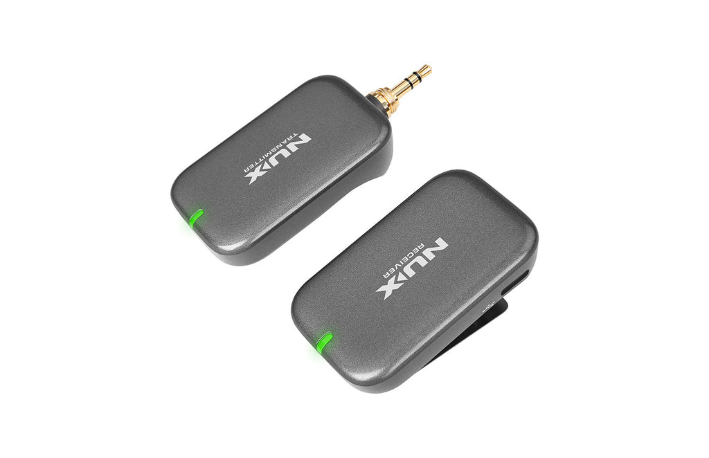 NUX B-7PSM wireless in-ear monitor system — unit controls and LED