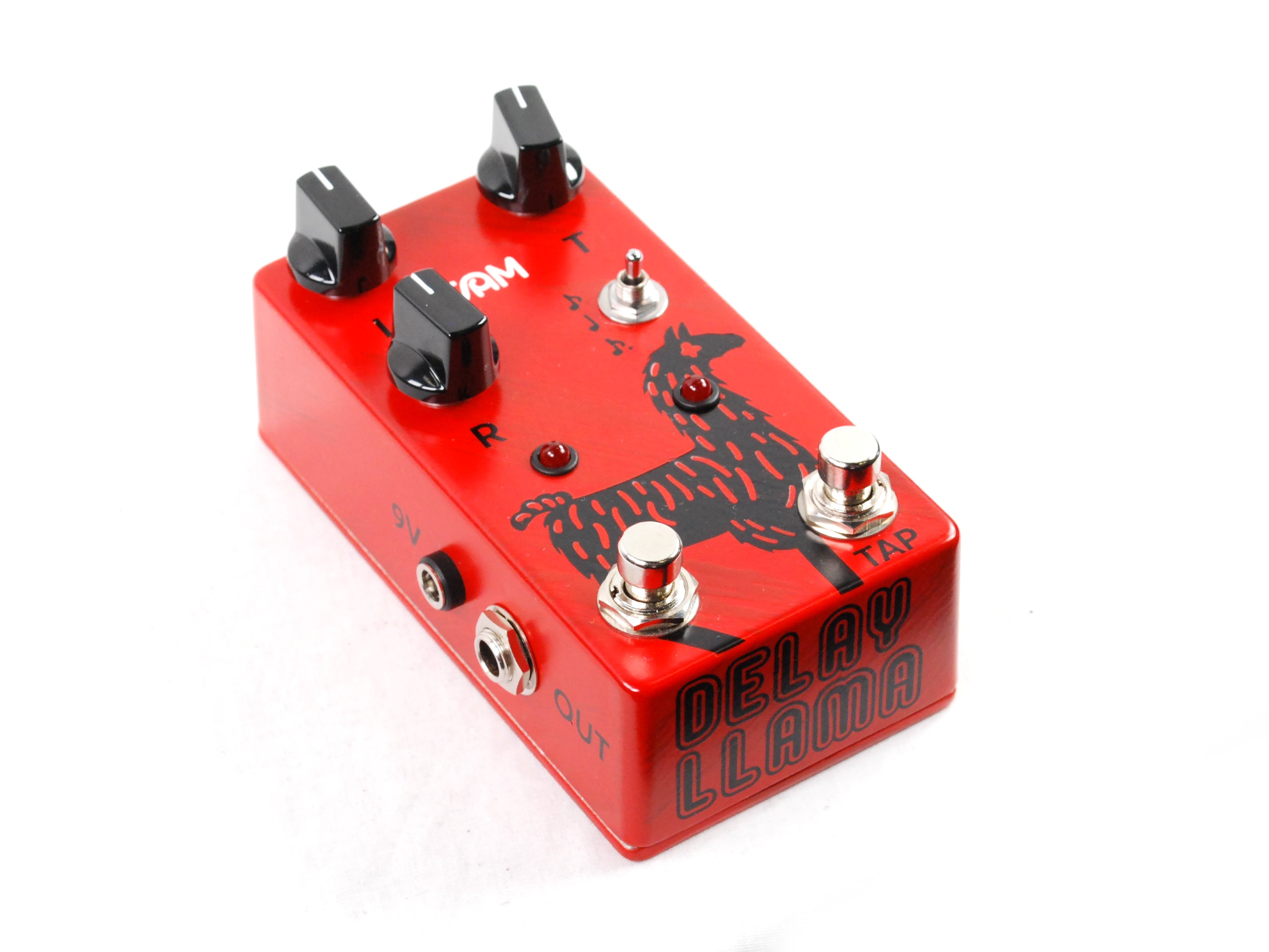 JAM Pedals Delay Llama mk.3 delay pedal — footswitches detail