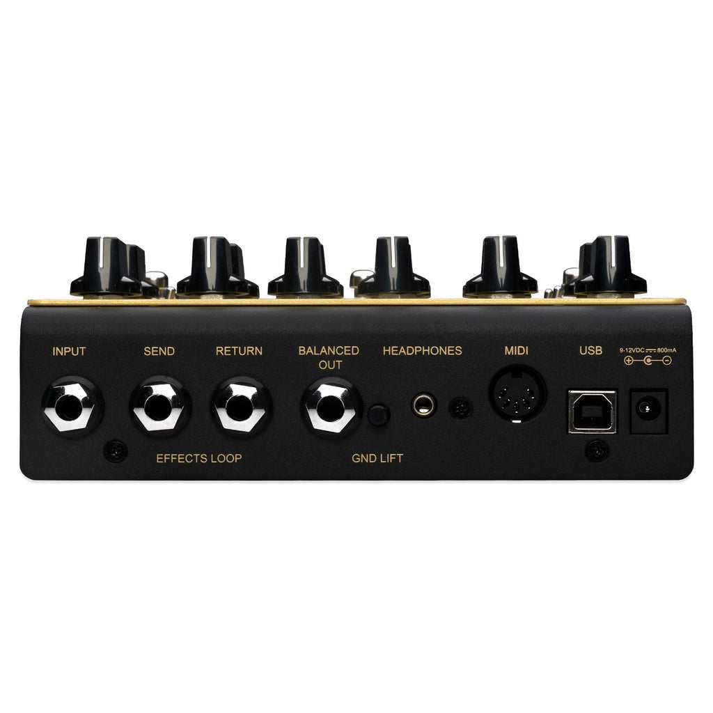 Friedman IR-X tube preamp pedal closeup of controls
