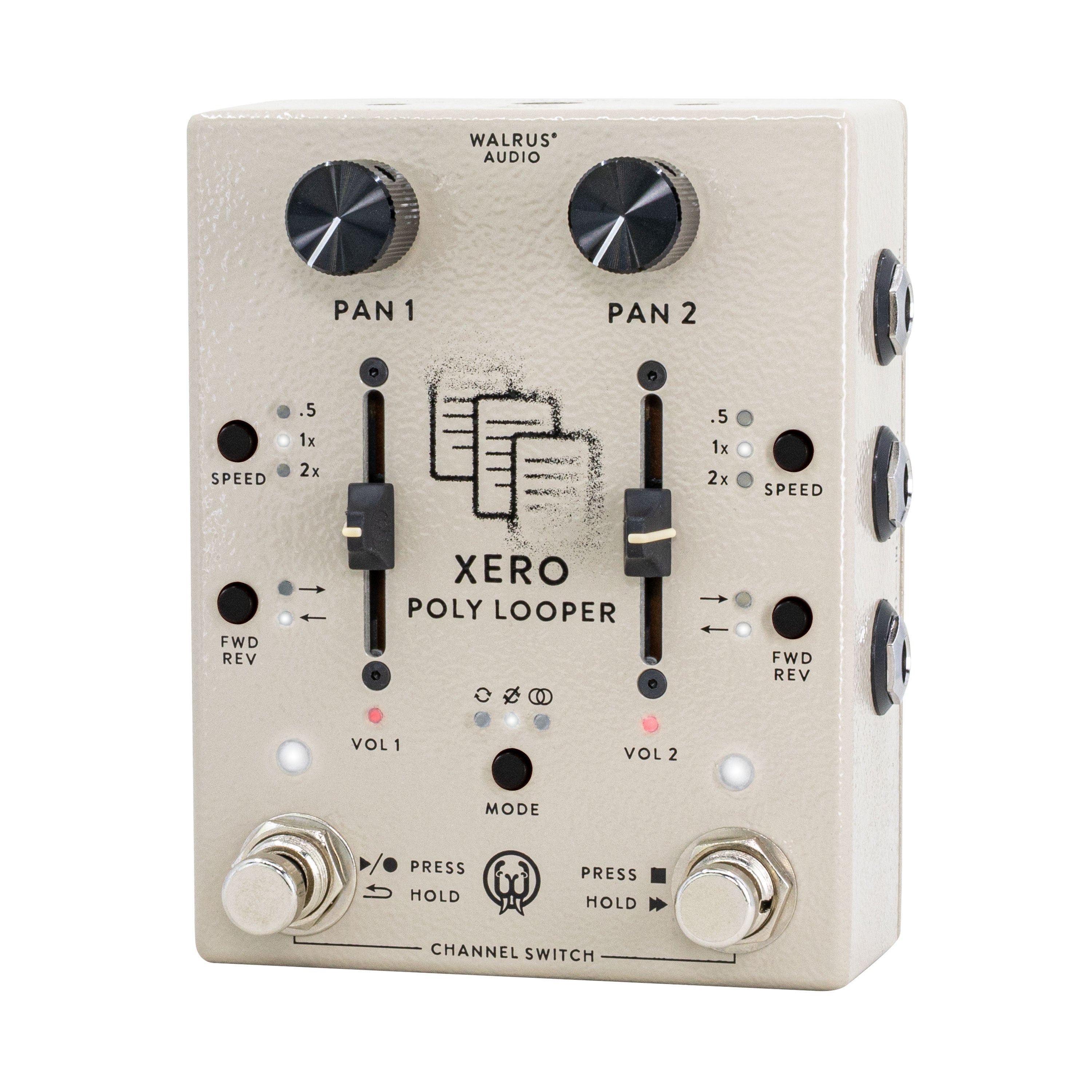 Walrus Audio Xero Polylooper looper pedal — footswitches
