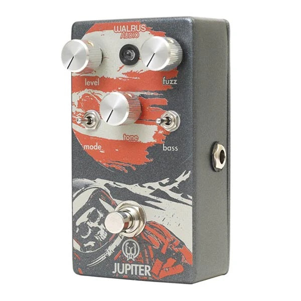 Walrus Audio Jupiter V2 Fuzz pedal — control knobs and switches detail