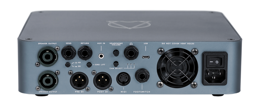 Darkglass Alpha Omega 900 bass amp head — detail view