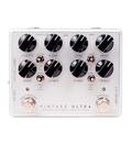 Darkglass Vintage Ultra V2 bass preamp overdrive pedal — silver enclosure, top view