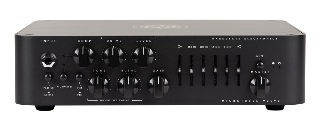 Darkglass Microtubes 900 V2 bass amp head - angled view