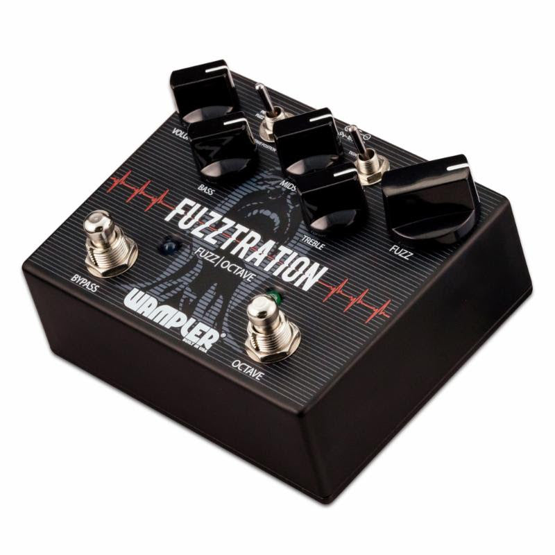 Wampler Fuzztration fuzz and octave pedal — angled side view