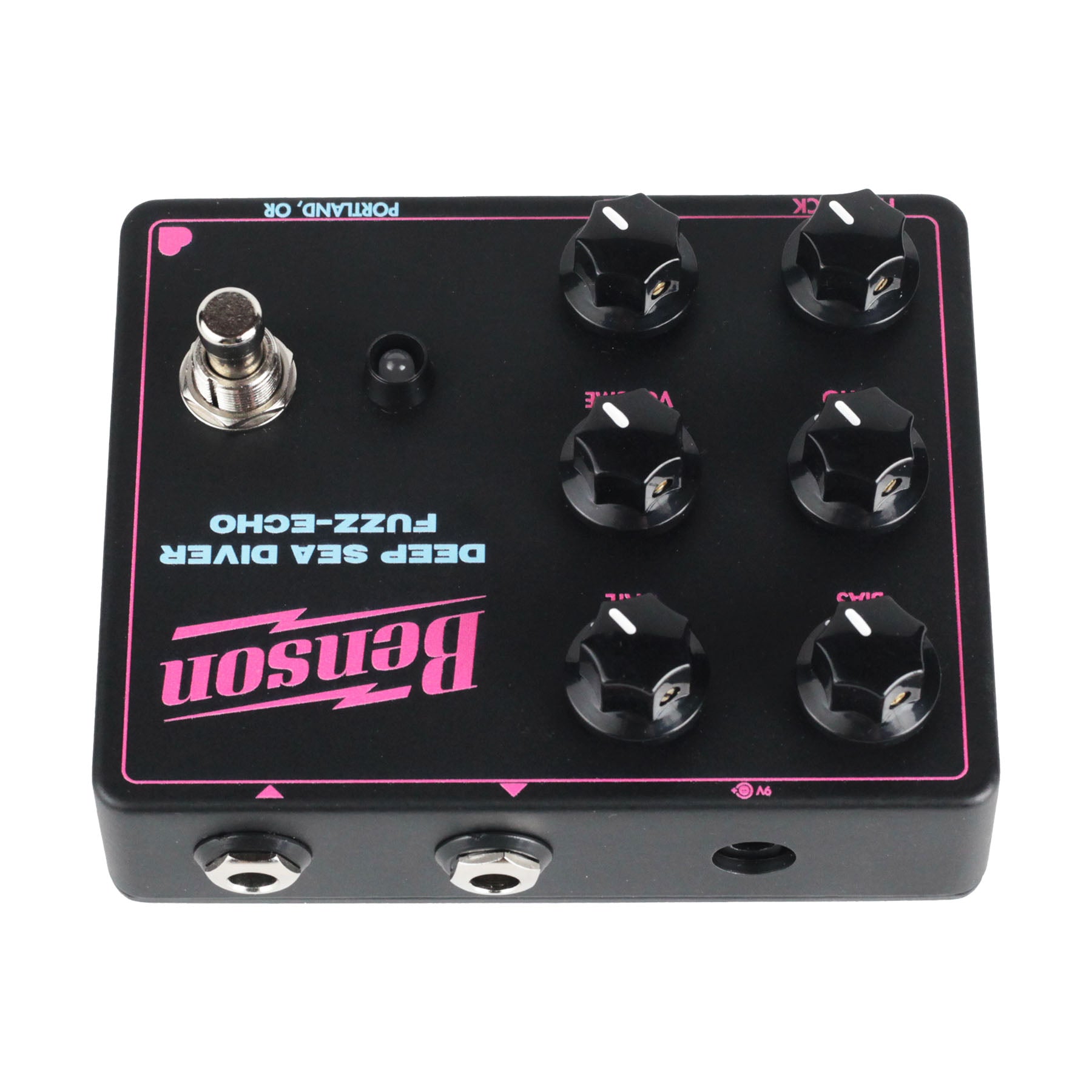 Benson Deep Sea Diver Fuzz-Echo pedal — controls detail