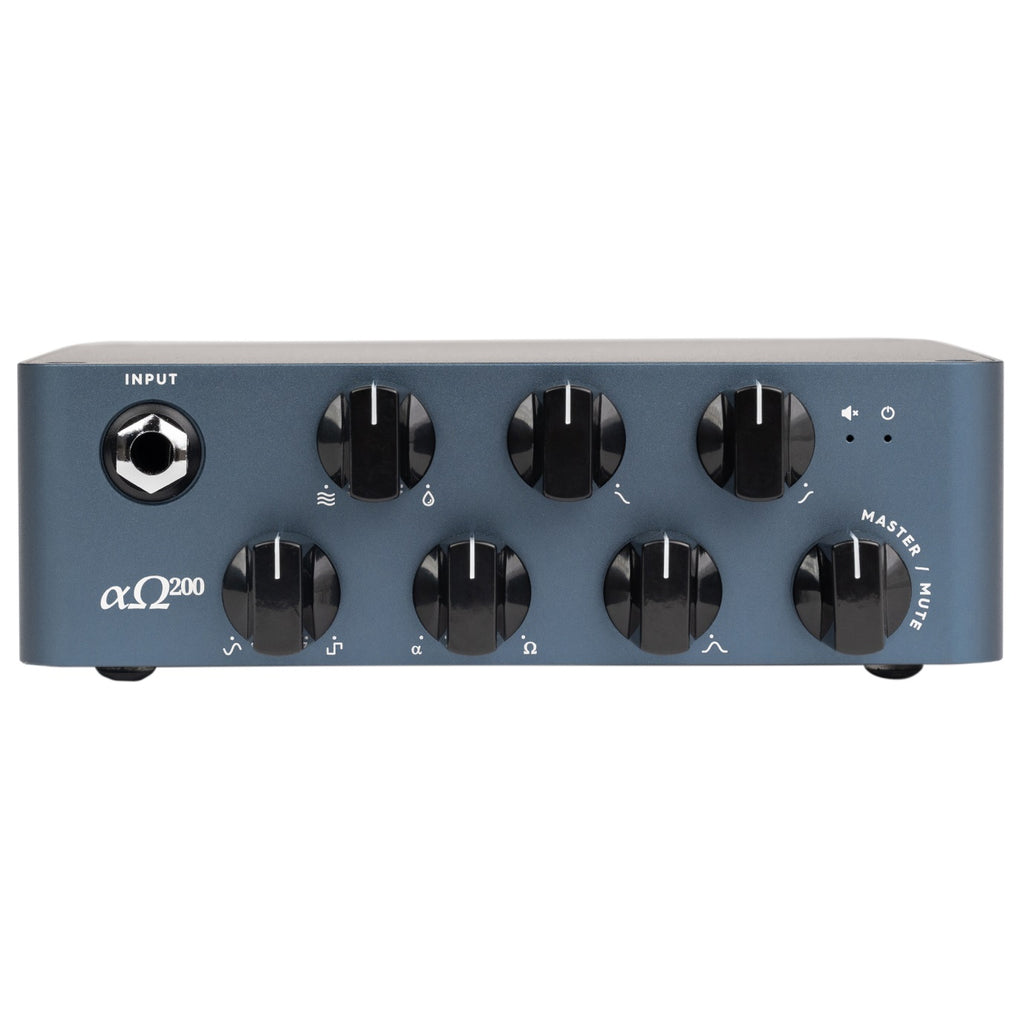Darkglass Alpha Omega 200 bass amplifier head — rear panel and connections