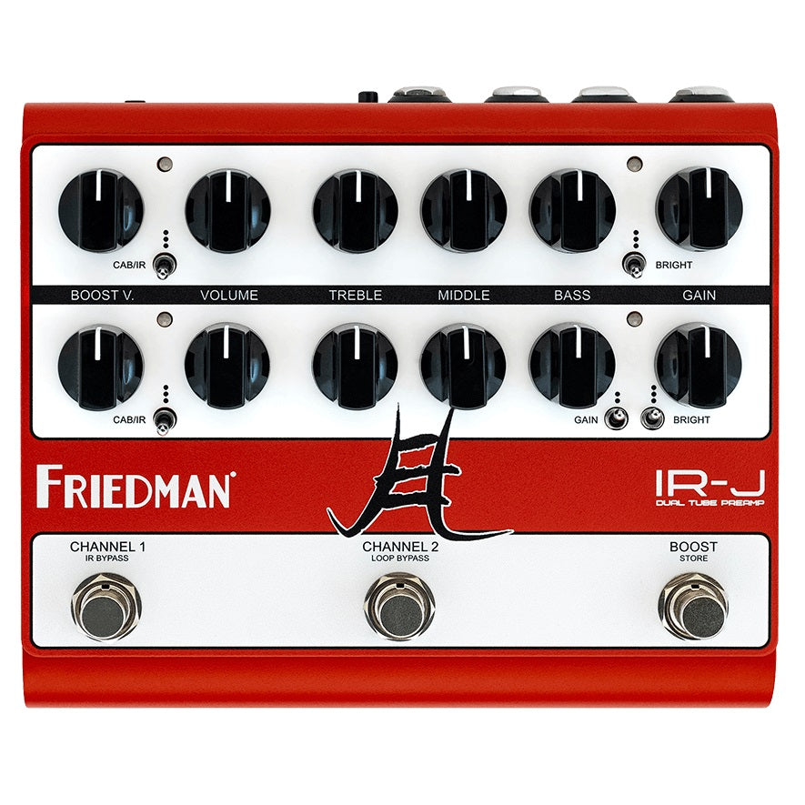 New Friedman IR-J Jake E Lee Dual Channel Tube Preamp & DI Guitar Effects Pedal