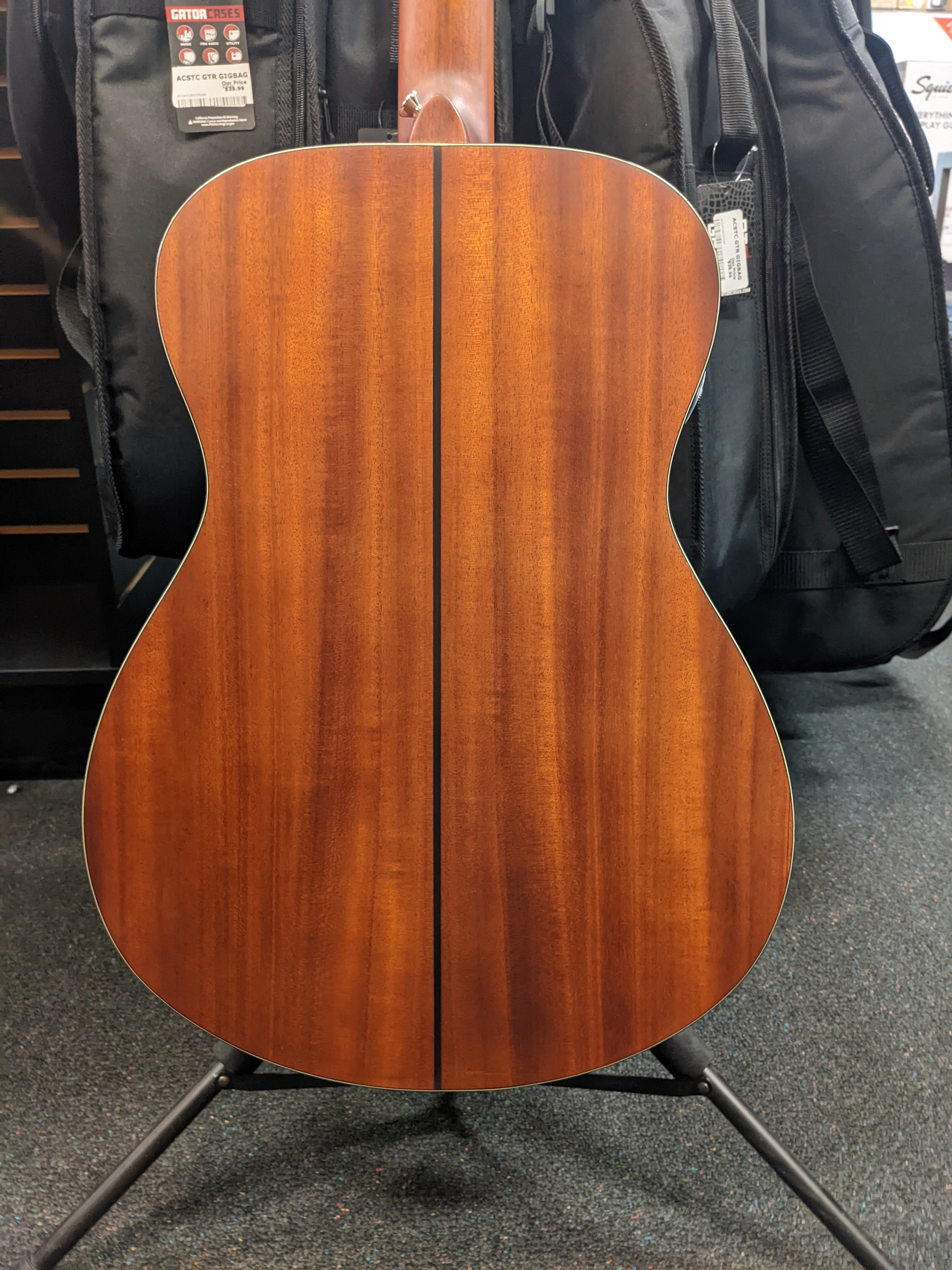 Yamaha Red Label FSX5 acoustic-electric guitar — ebony fingerboard detail