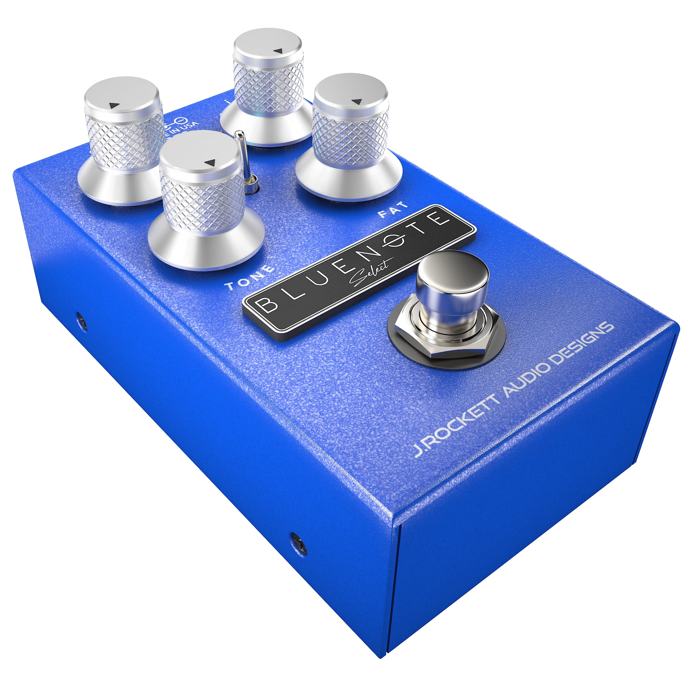 J. Rockett Blue Note Select overdrive pedal footswitch detail