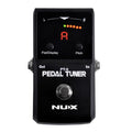 NUX PT-6 chromatic guitar pedal tuner — black enclosure, front view with LED display