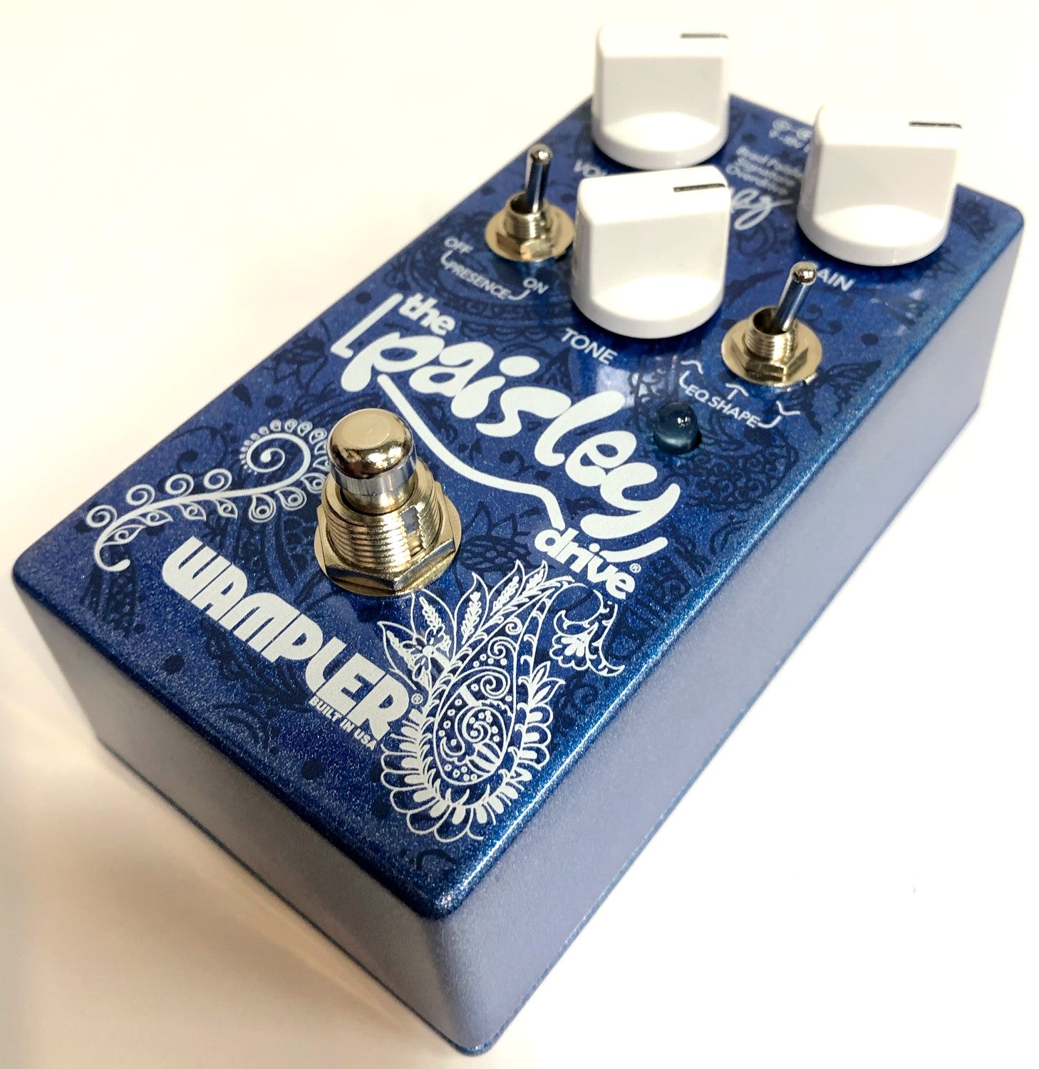 Used Wampler Paisley Drive overdrive pedal knobs and EQ shape switches