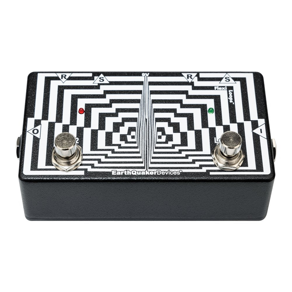 EarthQuaker Devices Flexi Loops loop switcher pedal - angled view
