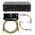 Darkglass Microtubes 900v2 Euryale Limited Edition bass amp head with included Fender tweed cables