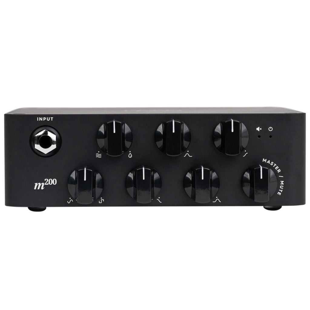 Darkglass Microtubes 200 bass amp head — black front panel controls