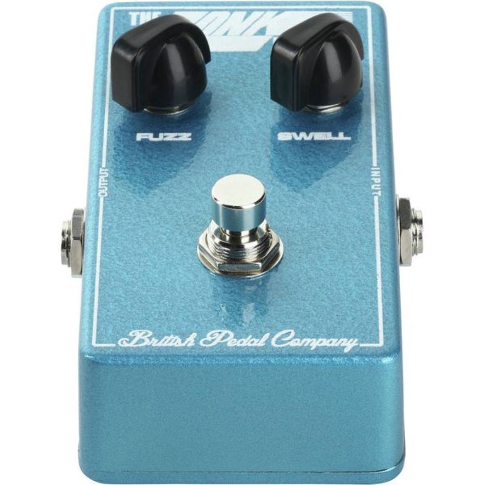 British Pedal Company Zonk Machine fuzz pedal — top graphic detail