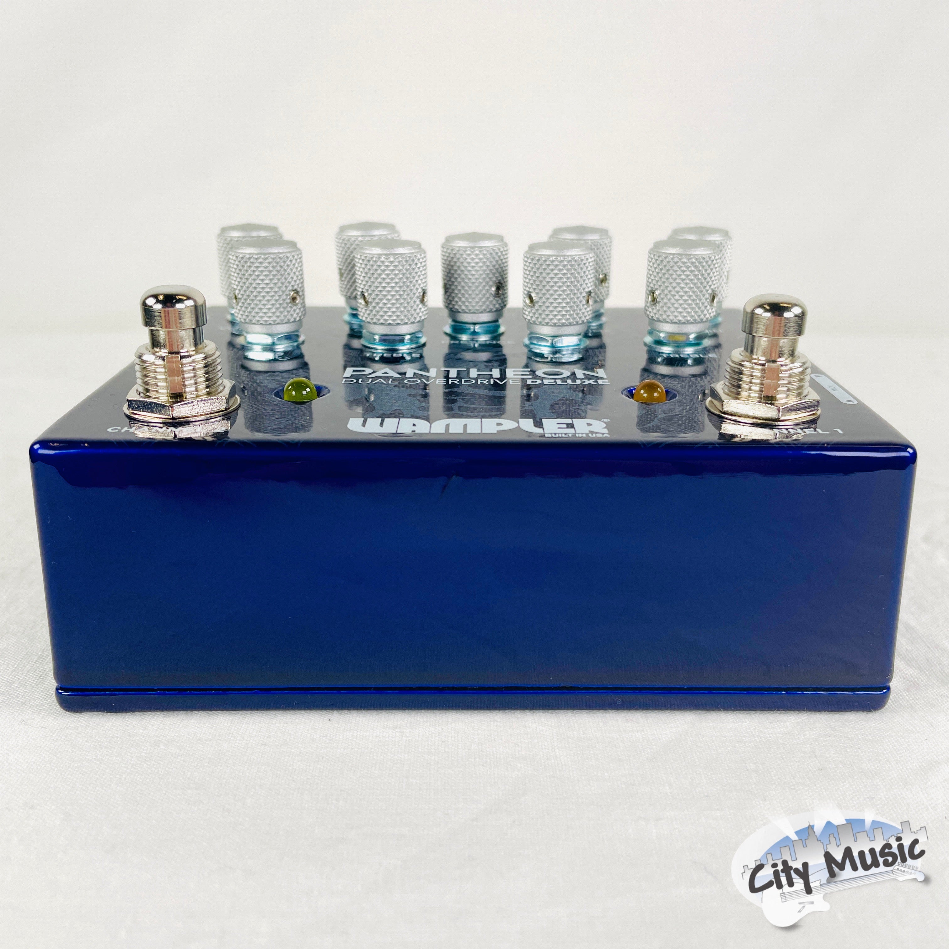 Wampler Dual Pantheon Deluxe overdrive pedal — rear panel view