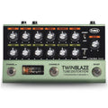 T-Rex TwinBlaze two channel tube distortion pedal — top control view