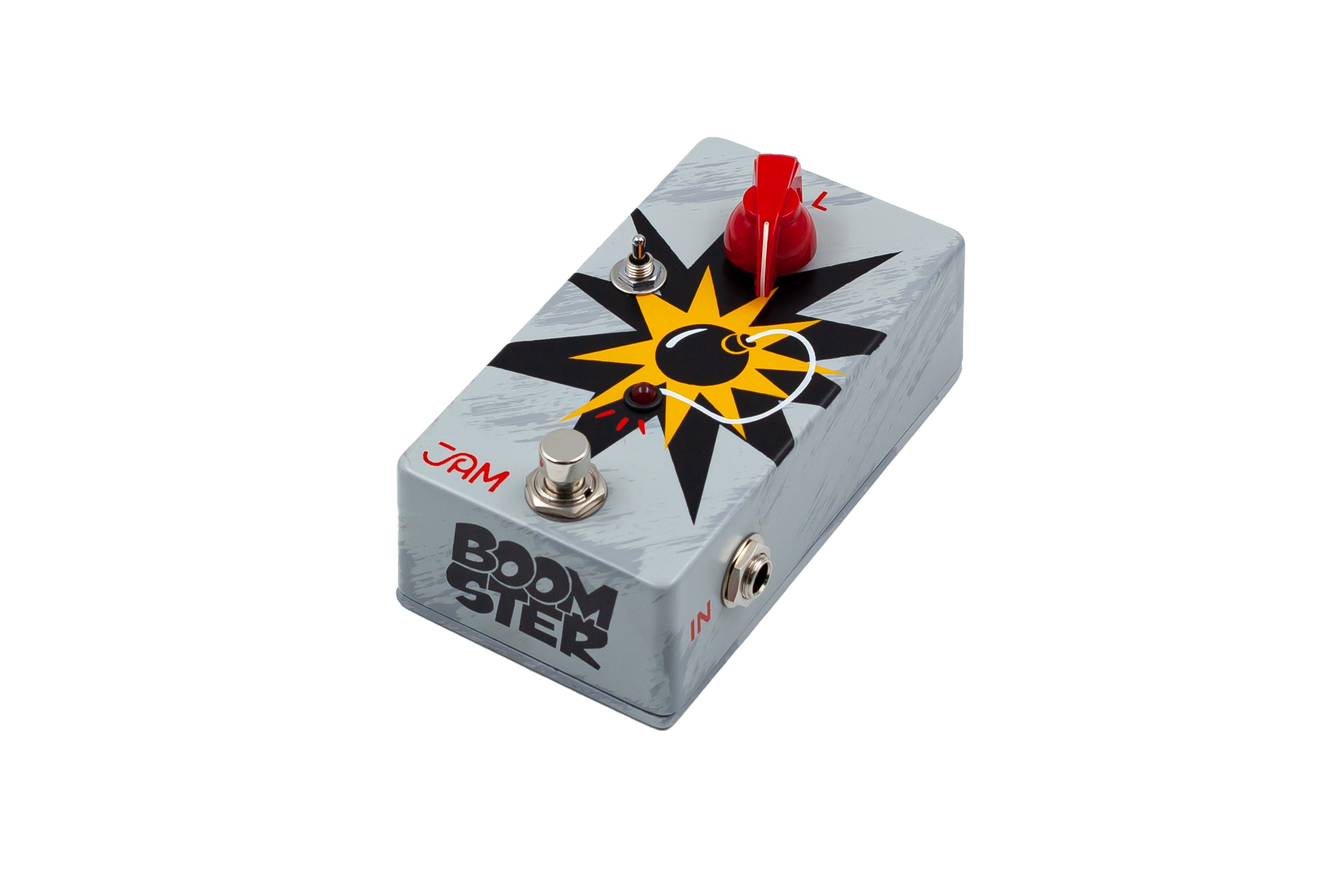 JAM Pedals Boomster mk2 buffer booster pedal - footswitch view