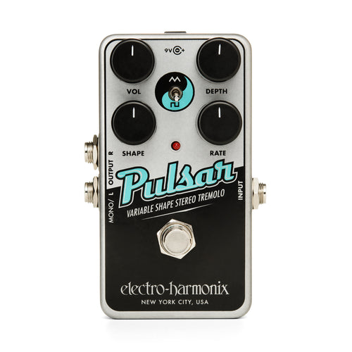 Electro-Harmonix Nano Pulsar stereo tremolo pedal — angled view