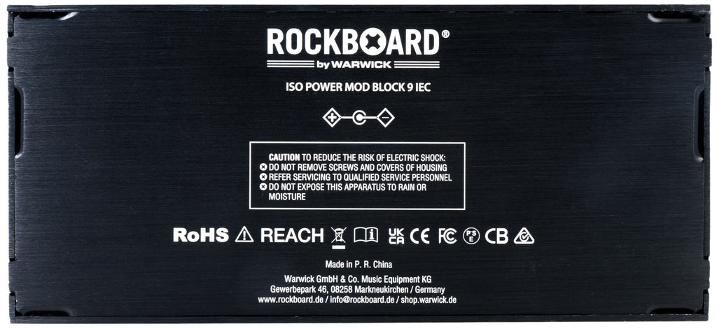 Open Box RockBoard ISO Power Block V9 IEC Isolated Guitar Pedal Power Supply
