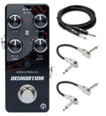 Pigtronix Disnortion overdrive/fuzz pedal with included Hosa cables