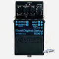 Boss SDE-3 Dual Digital Delay pedal — black compact pedal, top view