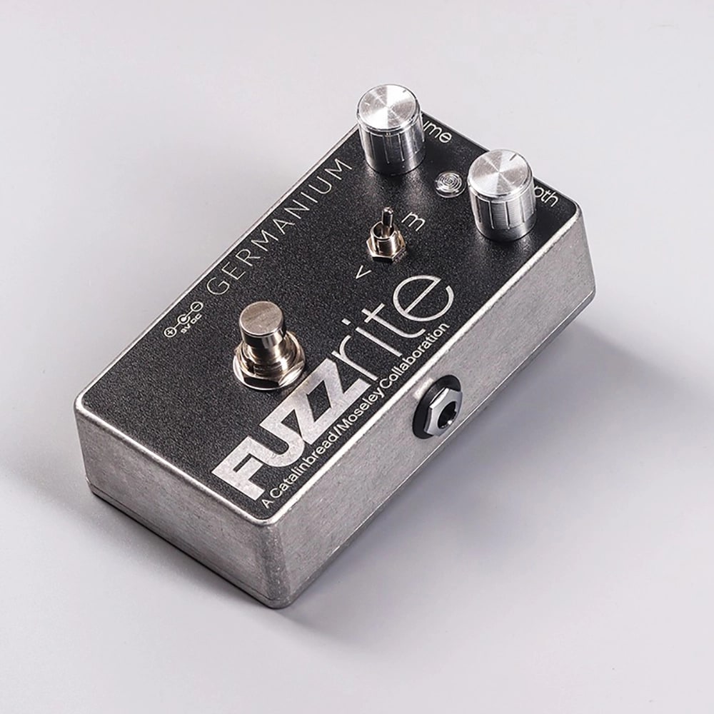 Catalinbread Fuzzrite Germanium fuzz pedal - angled side view