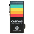 Walrus Audio Canvas Nano line isolator — front, black enclosure with rainbow stripe