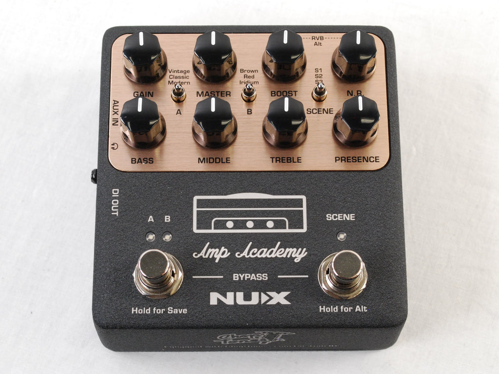Used NUX NGS-6 Amp Academy amp modeler pedal — control panel