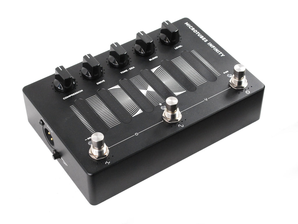 Used Darkglass Microtubes Infinity bass preamp pedal — side port detail