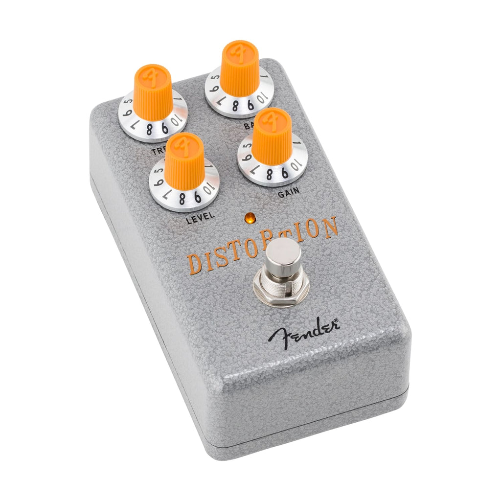 Fender Hammertone Distortion pedal — top-mounted input and output jacks