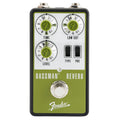 Fender Bassman Reverb pedal — green and silver enclosure, top view