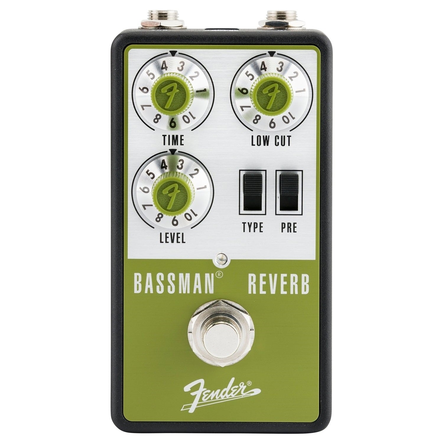 Fender Bassman Reverb pedal — front view with reverb knobs
