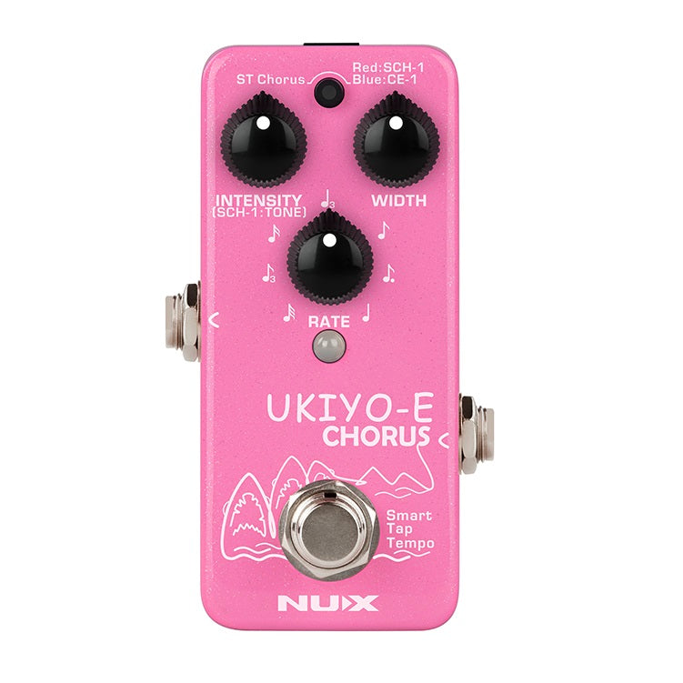 NUX NCH-4 Ukiyo-E chorus mini pedal — top control panel