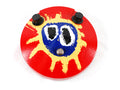 Dunlop Screamadelica Fuzz Face Distortion pedal — red sun face graphic