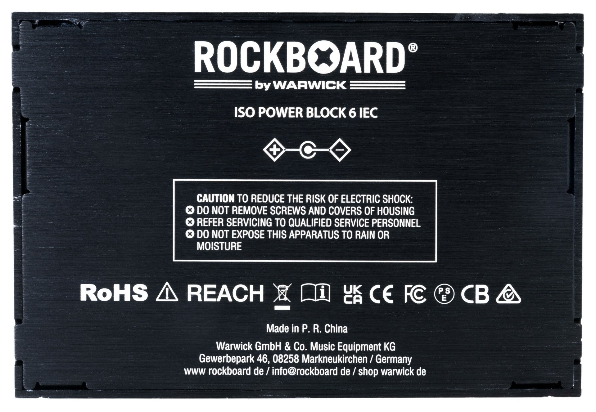 New RockBoard ISO Power Block V6 IEC Isolated Guitar Effects Pedal Power Supply