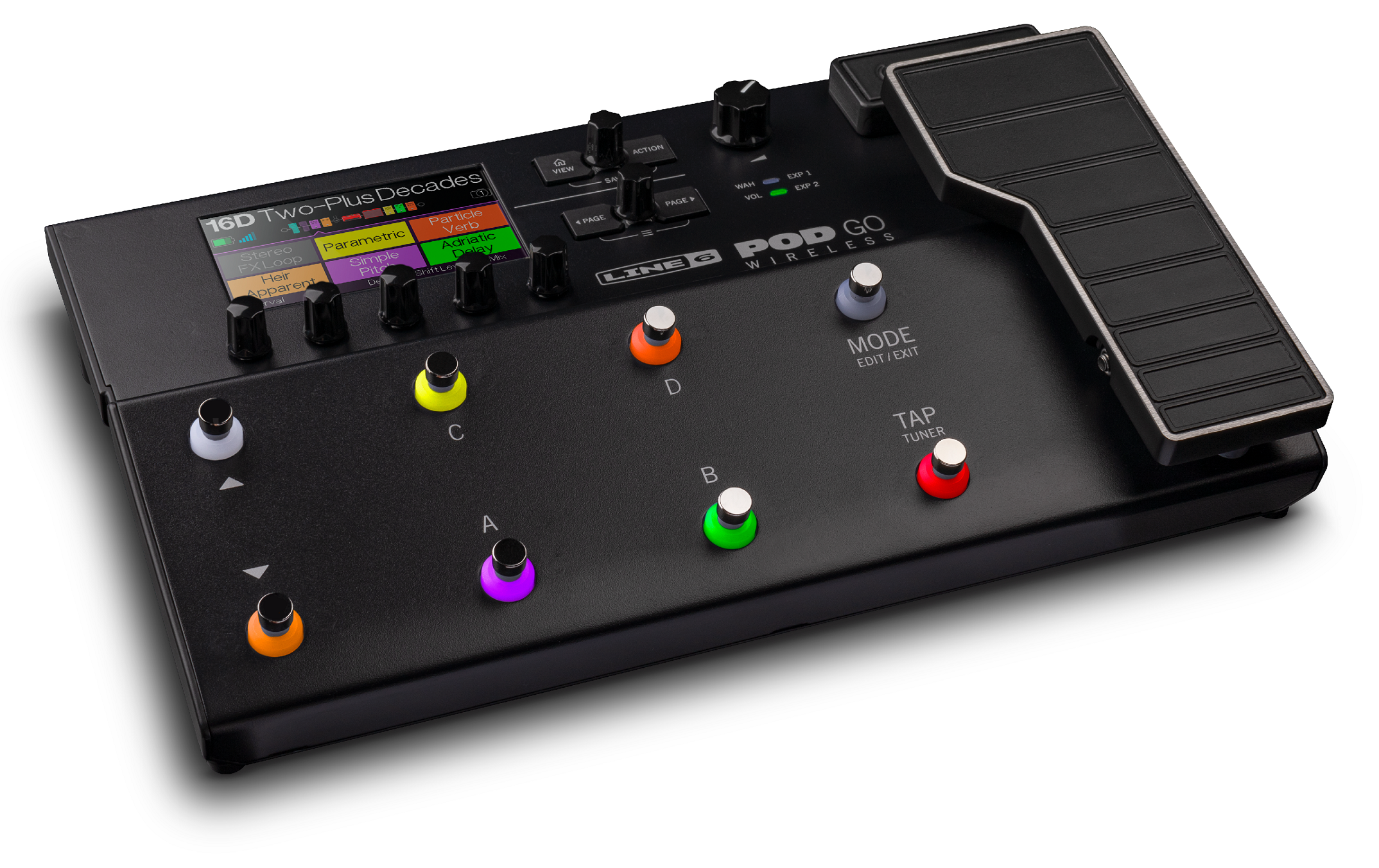 Line 6 POD Go Wireless multi-effects processor - expression pedal and wireless receiver