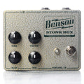 Benson Stonk Box fuzz pedal — silver hammertone enclosure front