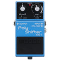 Boss XS-1 Poly Shifter pitch-shift pedal — top view, blue enclosure