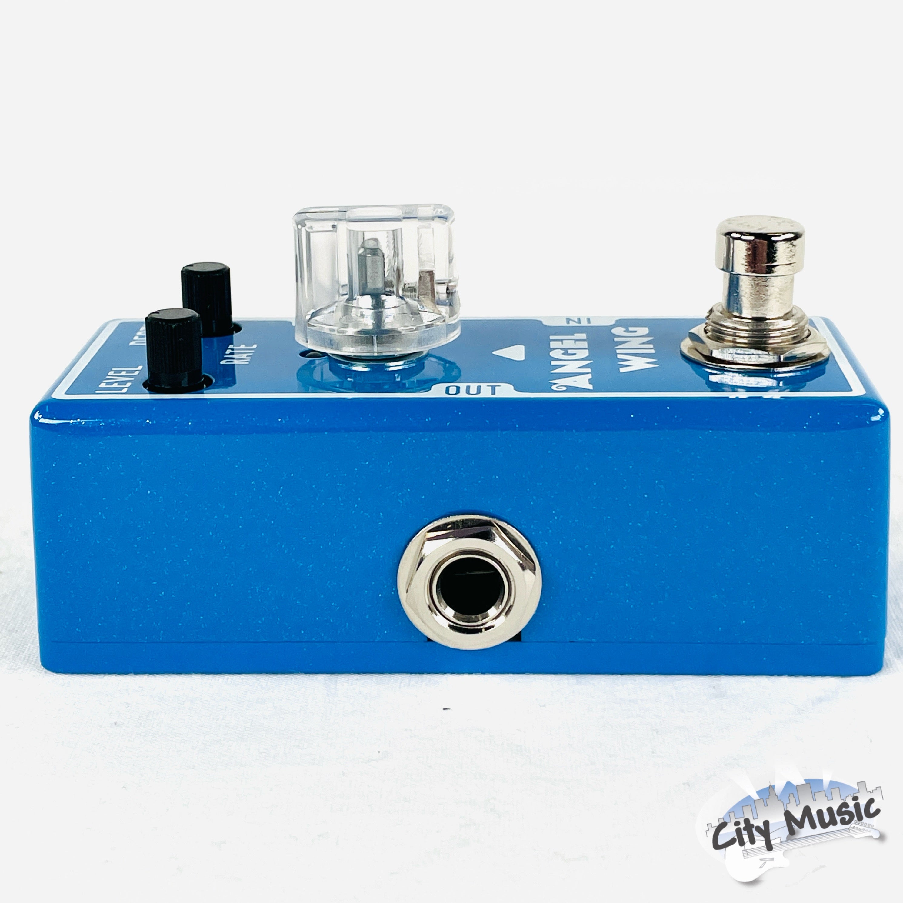 Used Tone City Angel Wing chorus pedal — full kit overview