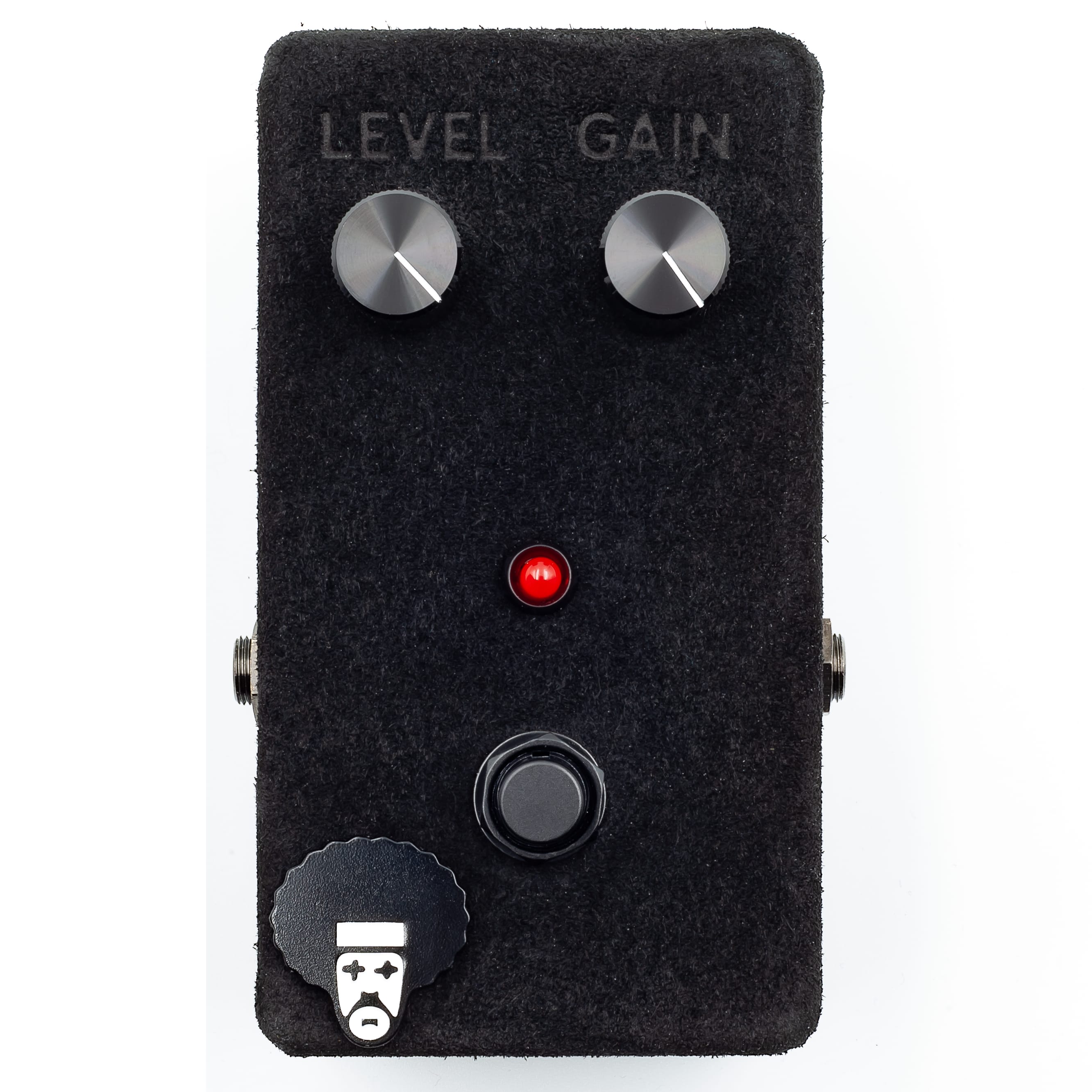 JAM Pedals Black Fuzz Phrase LTD fuzz pedal — level and gain knobs detail