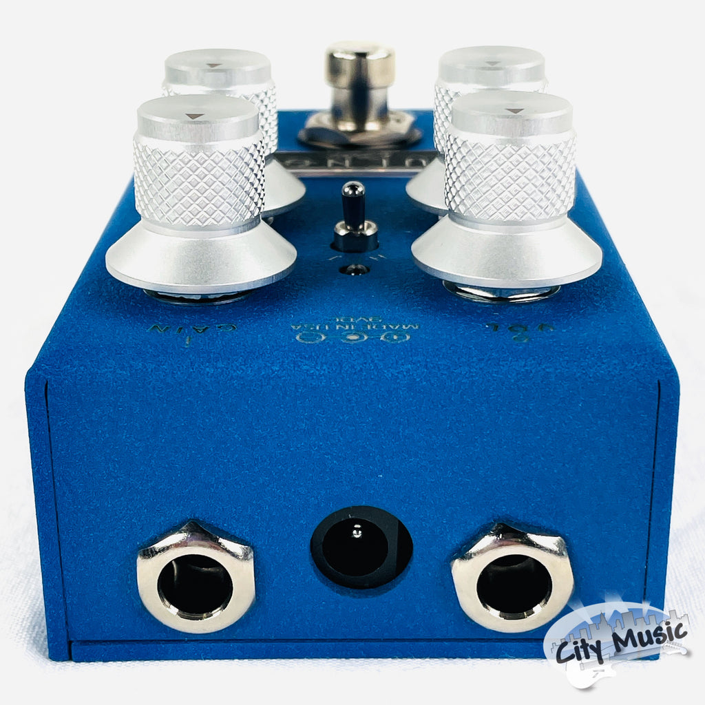 J. Rockett Blue Note Select overdrive pedal — rear jacks