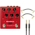 Eventide MicroPitch Delay pedal - front with included Boss patch and guitar cables