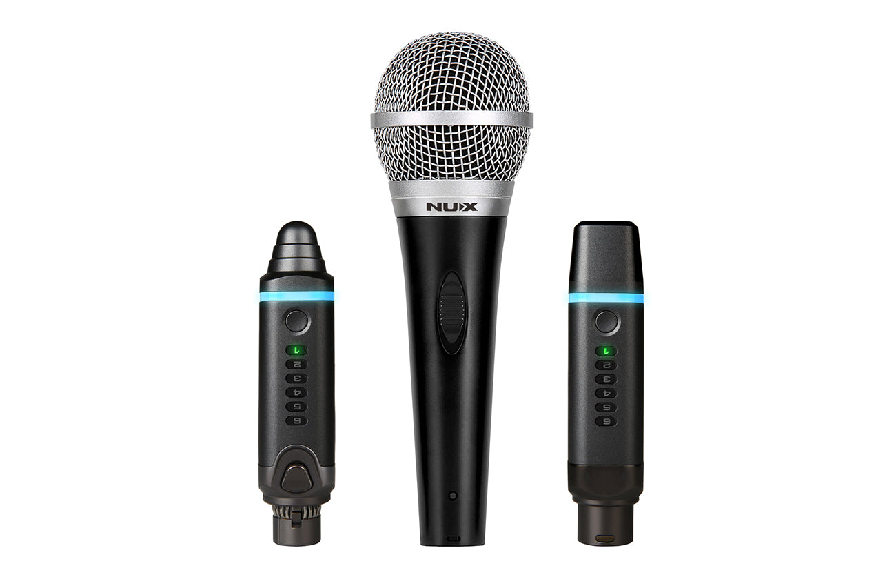 NUX B-3 Plus wireless microphone system full bundle view