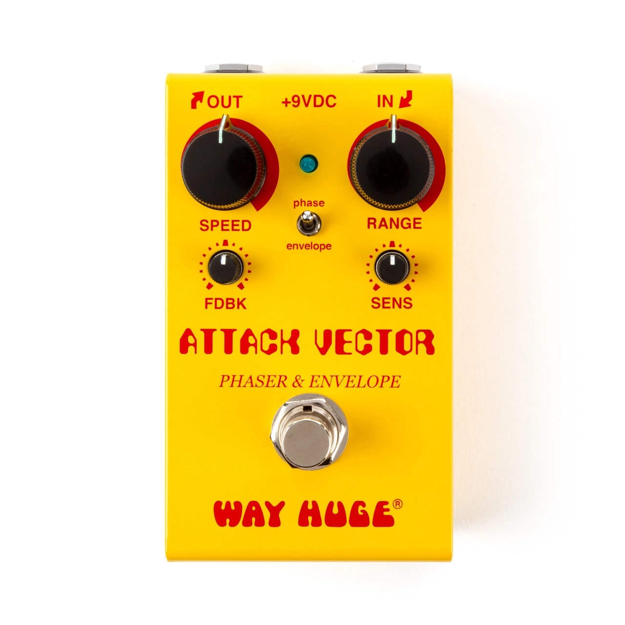 Way Huge WM92 Attack Vector Phaser & Envelope — Speed, Range, FDBK, Sens knob detail