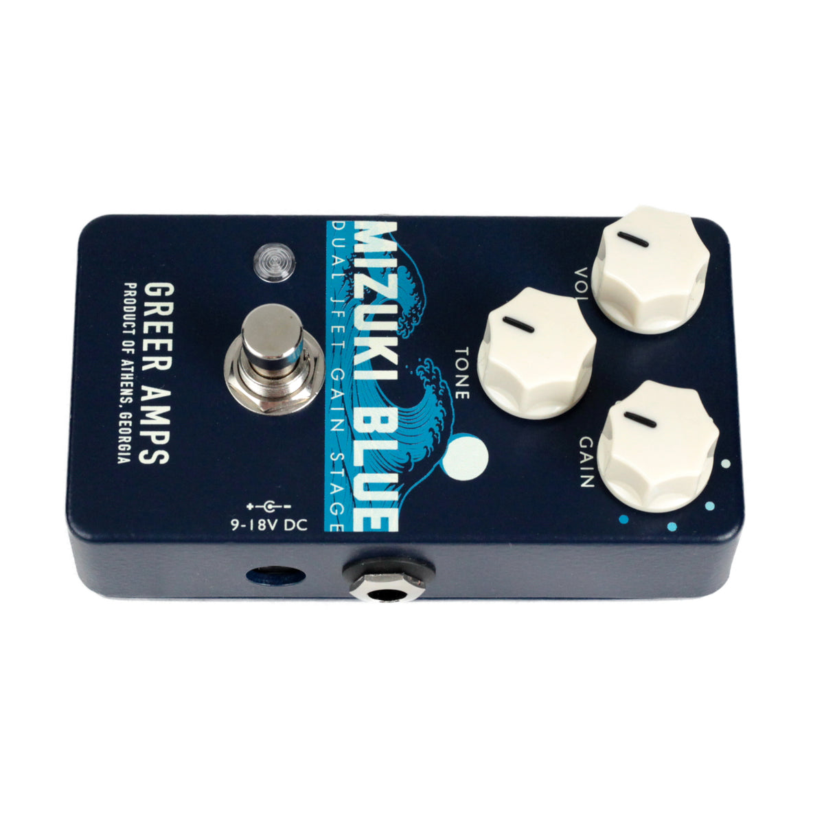 New Greer Amps Mizuki Blue Dual JFET Gain Stage Overdrive Guitar Effects Pedal