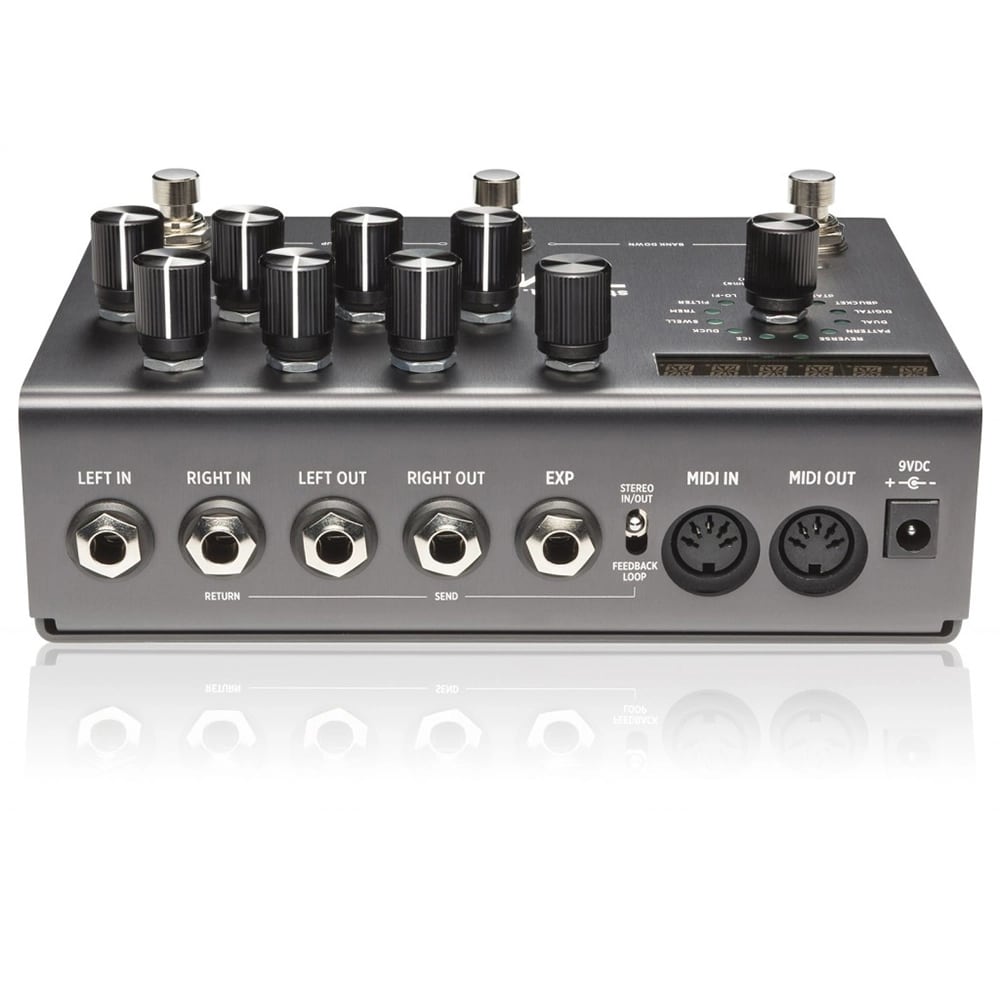 Strymon TimeLine delay pedal — angled product view