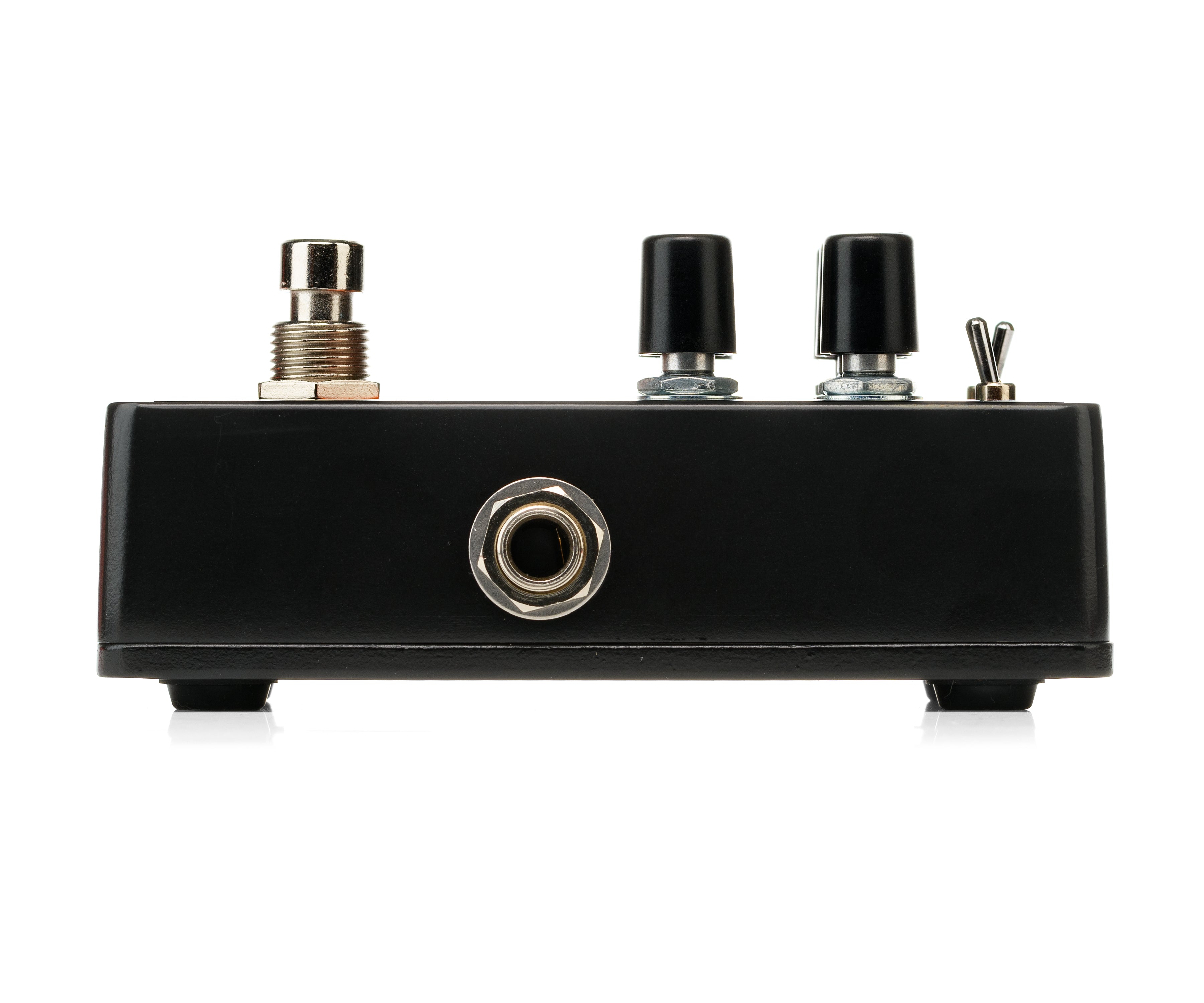 Electro-Harmonix Bender Royale germanium fuzz pedal — opposite side jacks